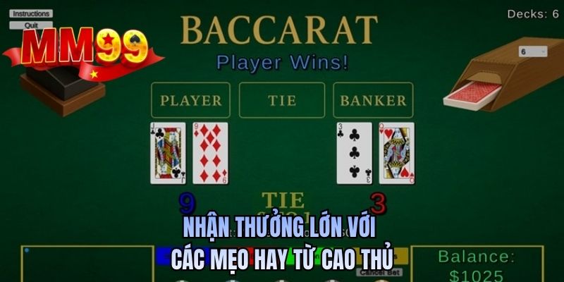 Nhận thưởng lớn với các mẹo từ cao thủ